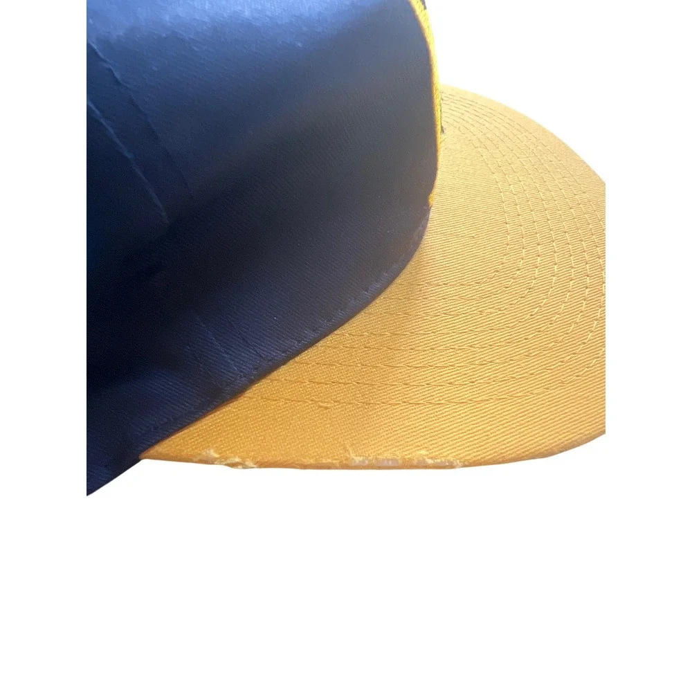 Vintage Fresh Caps Drew Pearson Mickey Mouse Snapback Hat Navy Blue Yellow 90s